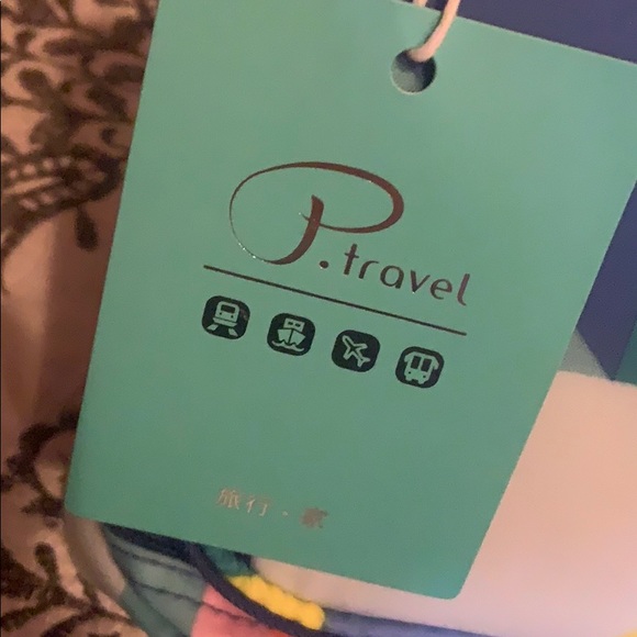 Multicolored Geometric Travel Bag - Picture 5 of 5